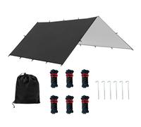 Bâche de tente multifonctionnelle - Housse d'abri portable résistante à la pluie, durable et légère, pour camping, extérieur, extérieur, extérieur, escalade, camping, randonnée, voyage, aventure