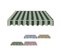 Bâche de terrasse rétractable imperméable 13 x 10 pi - Toile de Rechange en Polyester Vert pour Pare-Soleil, idéale pour Les Jardins, terrasses et patios (8 x 5 pi / 2,5 x 1,5 m)