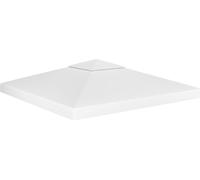 Bâche de toit de pavillon avec conduit de cheminée 310 g/m² 3x3 m Blanc