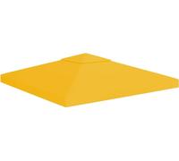 Bâche de toit de pavillon avec conduit de cheminée 310 g/m² 3x3 m Jaune