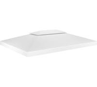 Bâche de toit de pavillon avec conduit de cheminée 310 g/m² 4x3 m Blanc