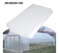 Bâche de toit en polyéthylène transparent pour serre - Protège les plantes du gel, des oiseaux, du vent et prolonge la saison de croissance (2 m x 10 m)