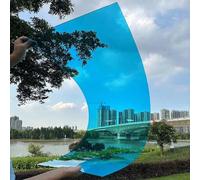 Bâche de toiture bleue de 1,2 mm d'épaisseur résistante aux intempéries pour serre et terrasse - 80 cm / 2.62 x 31.1ft x 9,5 m / 31.1ft