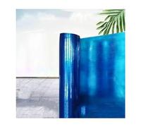 Bâche de toiture en polycarbonate - Protection UV pour abris de jardin et balcons Facile à couper et à plier 1,5 mm d'épaisseur 1,5 x 8 m (bleu)