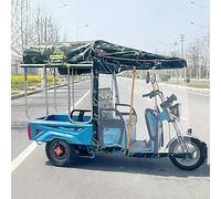 Bâche De Tricycle Électrique, Vêtement Tricycle Toutes Saisons Entièrement Fermé, Benne Protection Respirante Et Portable pour Véhicule avec Fermeture Éclair(Green 2,100*75cm)
