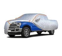 Bâche de Voiture Anti-grêle pour Nissan Frontier I King Cab (D22) 1998-2004,Housse de Protection Anti-grêle,Coupe-Vent, Anti-poussière,Anti-Pluie,Anti-Neige,Argent-Orange