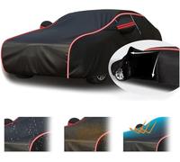 Bâche de Voiture pour Mercedes CLK 200 Kompressor 2002-2010,Coque Intégrale pour Protection Contre Le Soleil, La Pluie Et avec Fermeture éclair Et Cordon De Serrage Coupe-Vent