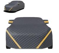 Bâche De Voitureanti-grêle pour Dodge Challenger 1970-2023 | Housse De Voiture Extérieure Imperméable Anti-poussière Protection Toutes Saisons avec Bandes Réfléchissantes(Black-02)