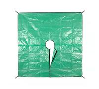 Bâche paysagère, bâche de Taille de buisson, Attrape-buissons, 200 x 200 cm, bâche d'élagage avec Trou, Quatre Coins de la bâche de Taille de Paysage Ont des tirettes pour Une Fixation Facile Autour