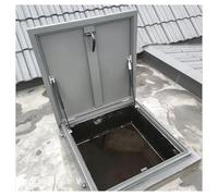 Bâche d'entrée rampante avec porte d'accès de sécurité pour grenier, trappe d'accès au toit, vérins hydrauliques pneumatiques pour fenêtres de toit et sorties de sous-sol