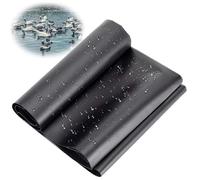 Bâche d'étang Noir 2x4m 3x4m 4x4m 5x4m Revêtement de Bassin en Caoutchouc Robuste Membrane pour Étang en PVC Liner de Jardin 0.5mm Epaisseur pour Bassin, pour Bassin Koi, Cascades d'eau, Baies ( Coule