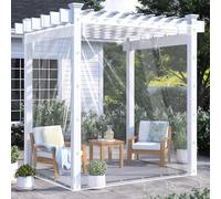 Bâche d'extérieur imperméable robuste de 4,7 x 5 m - Auvent résistant aux intempéries pour terrasse, porche, tonnelle, cabane - Utilisation intérieure et extérieure avec œillets antirouille