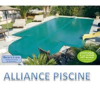 Bâche d'hiver piscine en coque Alliance jade