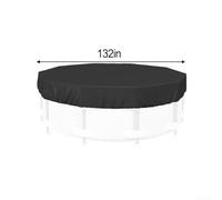 Bâche d'hiver pour piscine hors sol résistante aux déchirures et au vent pour une stabilité maximale (132 x 132 cm)