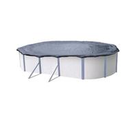 Bâche d'hiver pour piscine métal ou résine ovale 10,4 m x 5,9 m