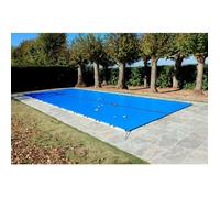 Bâche d'Hivernage - Direct Usine - 550 g/m² - 7,70 x 4,70 m - Protection Piscine - Grille d'Evacuation