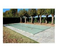 Bâche d'Hivernage - Direct Usine - 550 g/m² - Amande - 9,70 x 4,70 m - Grille d'Evacuation