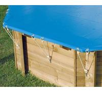 Bâche d'hivernage et sécurité piscine Ubbink 355x490cm homologuée NFP90-308