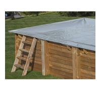 Bâche d'hivernage pour piscine bois carrée 3,05 x 3,05 m - Sunbay
