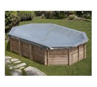 Gre Bâche d'hivernage pour piscine ovale Avocado 696 x 497 cm Gris