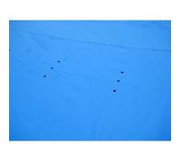 Bâche d'hivernage pour piscine bois octogonale Cannelle 5,35 x 3,35 m - GRE - PVC armé - Épaisseur 500 g/m²