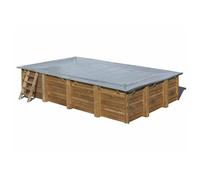 Gre Bâche d'hivernage pour piscine bois Mango 6,18 x 3,20 m rectangulaire