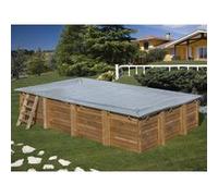 Bâche d'hivernage pour piscine bois rectangulaire Mango 6,18 x 3,20 m - Gré G