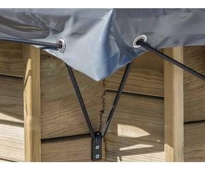 Bâche d'hivernage pour piscine bois ronde Vanille Ø 4,00 m - Gré