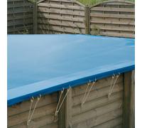 Bâche d'hivernage pour piscine bois Ubbink rectangulaire - Lagon / Sunwater 5,55 x 3,00m rectangulaire