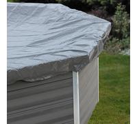 Bâche d'hivernage pour piscine composite ovale GRE 8,04 x 3,86 m - 580 g/m²