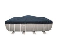 Bâche de protection pour piscine tubulaire rectangulaire Intex L 5,49 x l 2,74 m