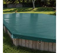 Bâche d'hivernage verte pour piscine Sunbay octogonale allongée - Safran et Kariba 6,37 x 4,12m octogonale allongée