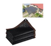 Bâche d'ombrage anti-UV à 90 % en maille PEHD avec œillets renforcés, idéale pour terrasse, pergola et poulailler