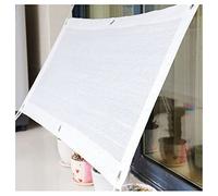 Bâche d'ombrage blanche avec œillets - Protection UV à 90 % - Pour extérieur : 2 x 3 m, 3 x 3 m, 3 x 4 m, 3 x 5 m, 4 x 5 m, 4 x 6 m, 4 x 8 m, 5 x 12 m