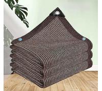 Bâche d'ombrage imperméable 3 x 4 m avec œillets, protection UV à 90 % pour extérieur, jardin, terrasse, pergola, couverture en tissu marron