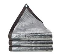 Bâche d'ombrage - Protection UV argentée réfléchissante en Feuille d'aluminium avec œillets, couvertures végétales Robustes | Panneau de bâches Pare-