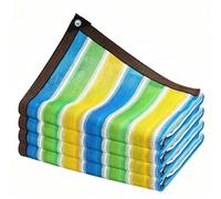 Bâche D'ombrage Respirante avec Œillet Filet D'ombrage Protection Solaire Filet Anti Feuille Résistant Aux UV pour Pet House Patio Lawn(5mx5m)