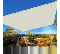 Bâche Dombrages 1 x 6.5 m Protection 95% UV Toile Imperméable pour Patio Jardin, Terrasse,Extérieur, Blanc cassé