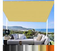 Bâche Dombrages 1 x 8 m Imperméable Filet Protection Solaire pour Patio Jardin, Terrasse,Extérieur, Jaune Sable