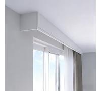 Bâche en aluminium de qualité supérieure avec crochet à rouleau double rail inclus, idéale pour le salon, la chambre à coucher, la cuisine (2,8 m montée sur le haut)