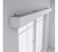 Bâche en aluminium de qualité supérieure avec crochet à rouleau double rail pour salon, chambre à coucher, cuisine (1,1 m monté sur le côté) pour améliorer votre décoration d'intérieur