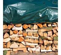 Bâche en bois Nature 3x4 m PE vert 6072418