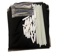 Bâche en maille avec support pour arche pour protection contre les insectes et les oiseaux, légumes et herbes aromatiques Noir 1000 cm