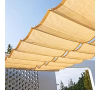 Bâche en Maille résistante aux UV, Protection Solaire à 98%, auvent Respirant et imperméable pour terrasse extérieure, Voile de Jardin, Filet d'ombrage pour fêtes (1,3 x 15 m / 4,3 x 49,2 p