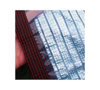 Bâche en Maille - Toile D'ombrage Double Couche en Aluminium 75% avec Œillets, Filet Pare-Soleil Imperméable pour Serre Pergola Grange Chenil(1x10.0 m/3.3'x32.8')