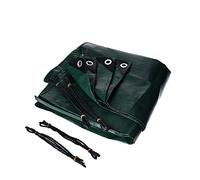 Bâche en PE renforcée 8x10m, 140g/m², avec 4 Cordes de Fixation, œillets en Aluminium Tous Les 50cm, Coins et Bords renforcés - Imperméable, indéchirable, UV stabilisée, Étanche