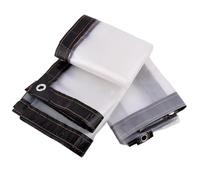 Bâche en Plastique Transparente de 0,1 mm, imperméable, for Jardin, Balcon, Serre, Plantes succulentes, Garde au Chaud BâChe ImperméAble(Black Edge,1x4m)