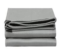 Bâche en Polyéthylène Épaisse, Résistante Aux Déchirures, Polyvalente, Bache Protection avec Œillets et Bords Renforcés, pour Camping, Tente et Bateau(Gray,200x300cm/6.6x9.8FT)