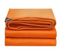Bâche en Polyéthylène Épaisse, Résistante Aux Déchirures, Polyvalente, Bache Protection avec Œillets et Bords Renforcés, pour Camping, Tente et Bateau(Orange,300x300cm/9.8x9.8FT)