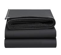 Bâche en Polyéthylène Épaisse, Résistante Aux Déchirures, Polyvalente, Bache Protection avec Œillets et Bords Renforcés, pour Camping, Tente et Bateau(Black,200x300cm/6.6x9.8FT)